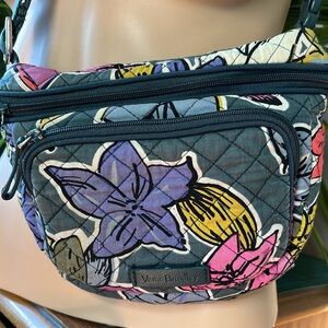 Vera Bradley Green and Purple Crossbody Bag